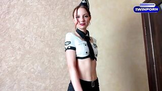 Ролевые игры с анальной бортпроводницей